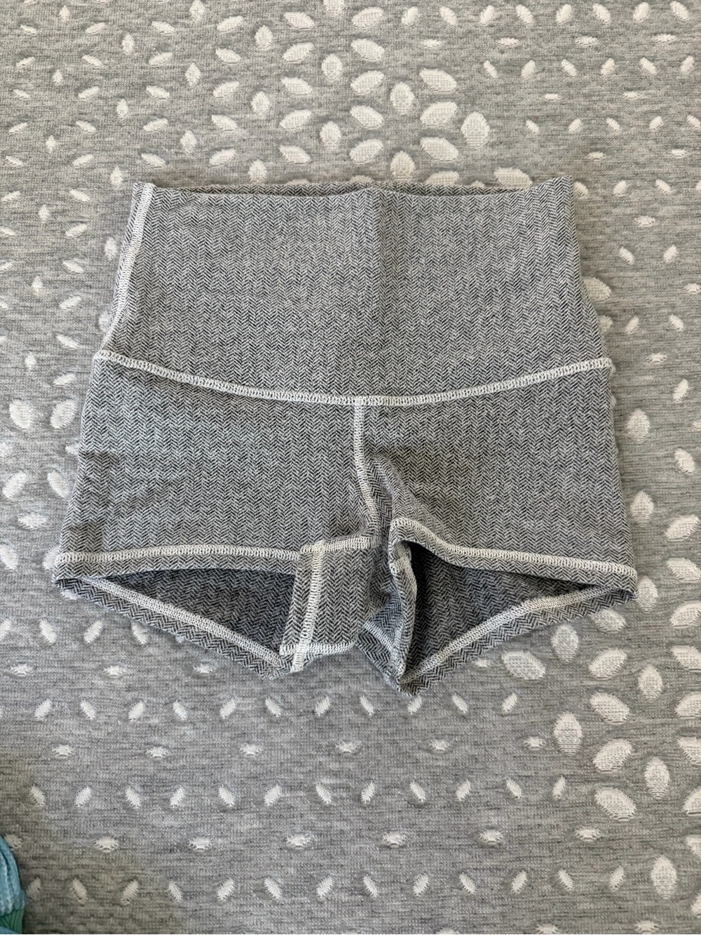 lululemon athletica Heathered Gray High-Rise Bike Shorts